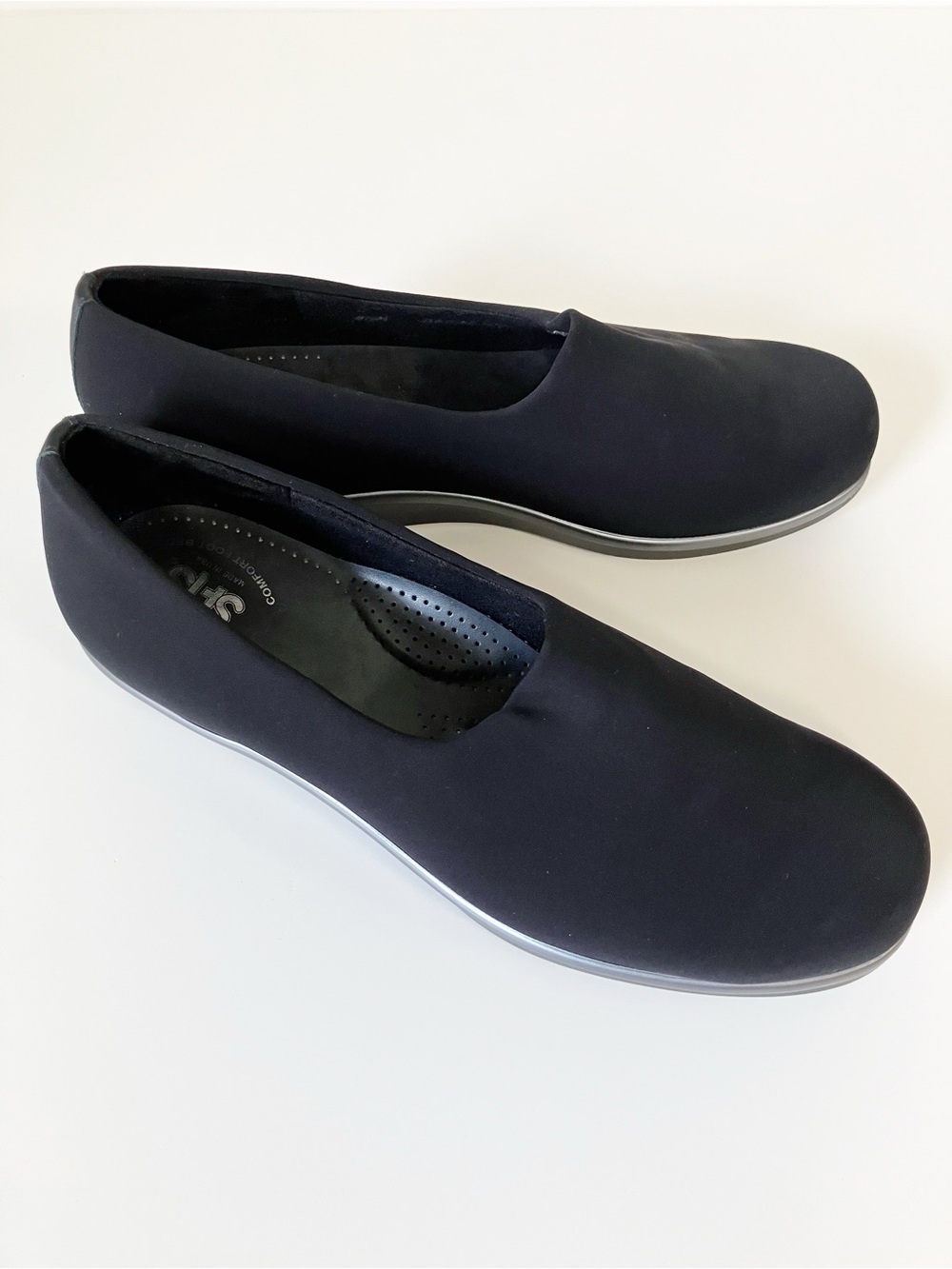 SAS | Black Bliss Tripad Slip On Wedge 8.5 Basic Minimalist Neutral Office